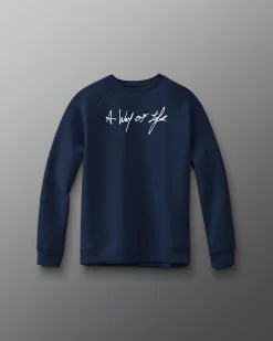 A Way of Life Script Youth COOL-FEEL Crewneck