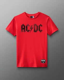 AC/DC Distress Logo Elite Super Soft T-Shirt