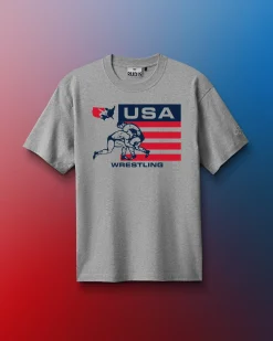 Classic USA Wrestling Heavyweight T-Shirt