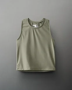 COOL-FEEL Women's Crop Tank Top - Olive