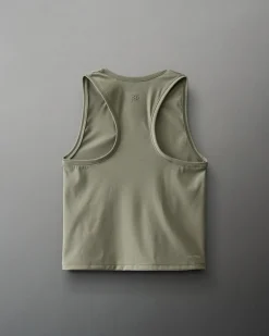 COOL-FEEL Women's Crop Tank Top - Olive