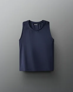 COOL-FEEL Women's Crop Tank Top - Navy