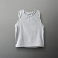 COOL-FEEL Women's Crop Tank Top - Lunar Gray