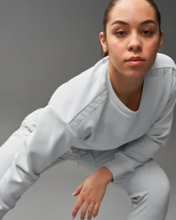 COOL-FEEL Women's Fitted Crew - Lunar Gray
