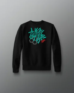 Graffiti Motto Youth Crewneck