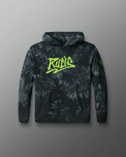 Graffiti Wordmark Tie-Dye Youth Hoodie