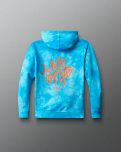 Graffiti Wordmark Tie-Dye Youth Hoodie