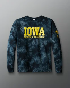 Iowa Women's Wrestling Tie-Dye Crewneck