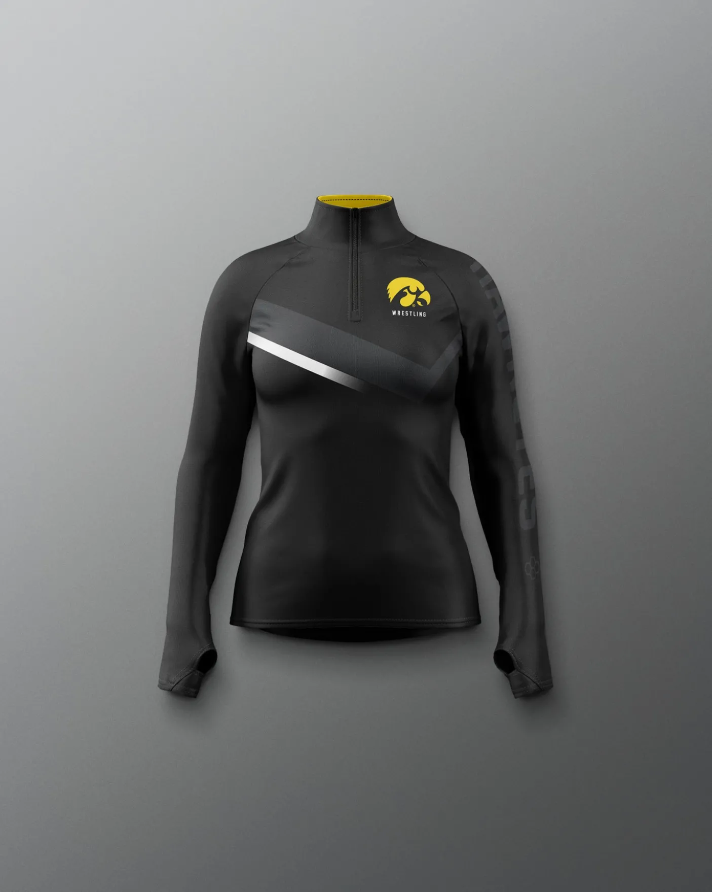 Iowa Wrestling Sublimated Girl's Elite 1/4 Zip