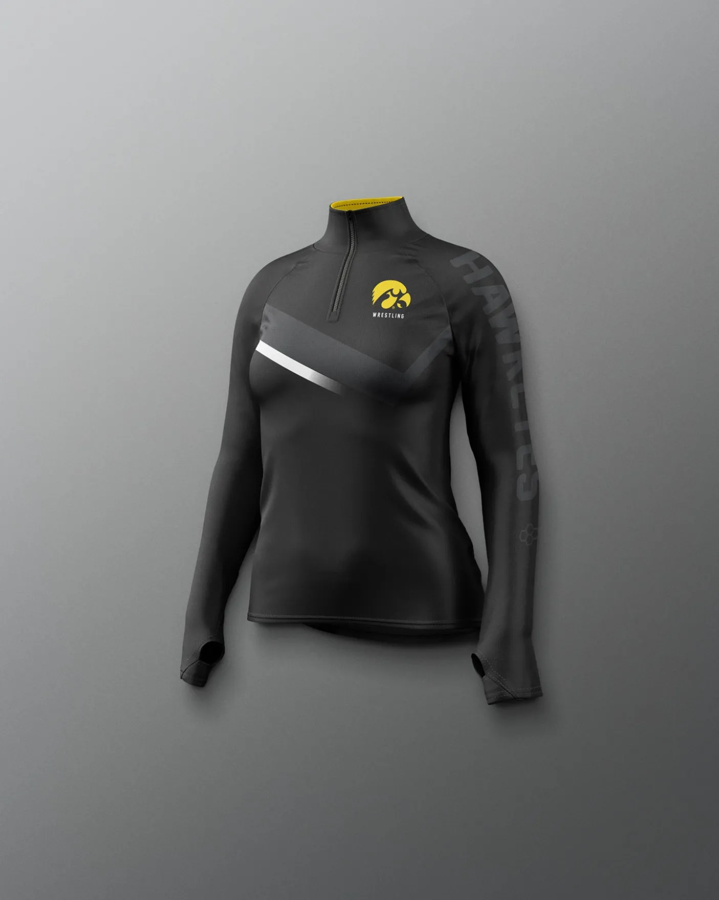 Iowa Wrestling Sublimated Girl's Elite 1/4 Zip
