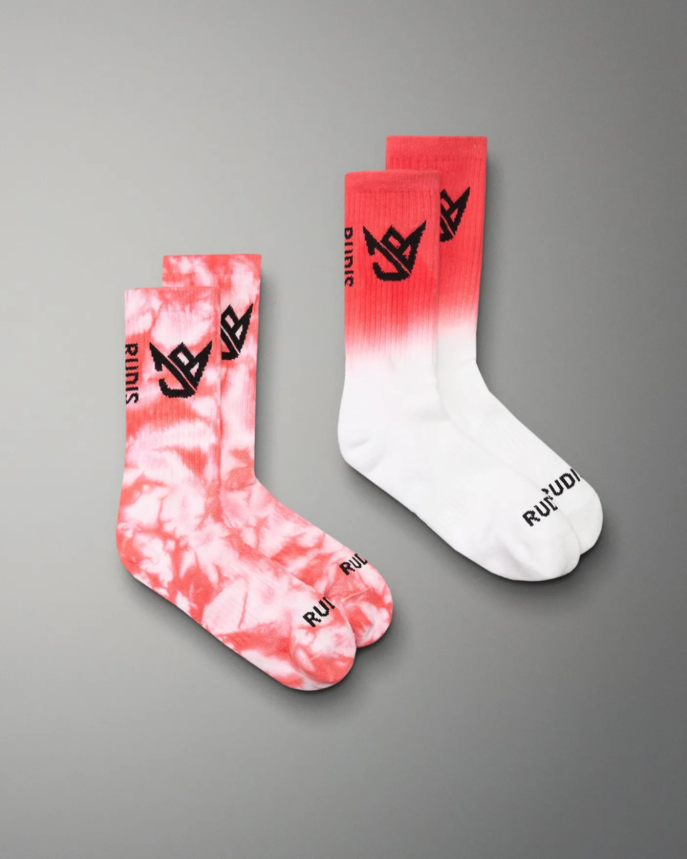 JB Coral Tie Dye Knit Essential Socks (2 Pack)