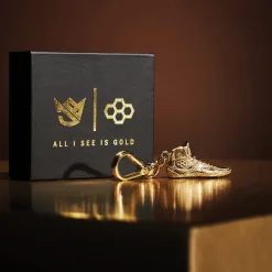 JB Gold Shoe Keychain