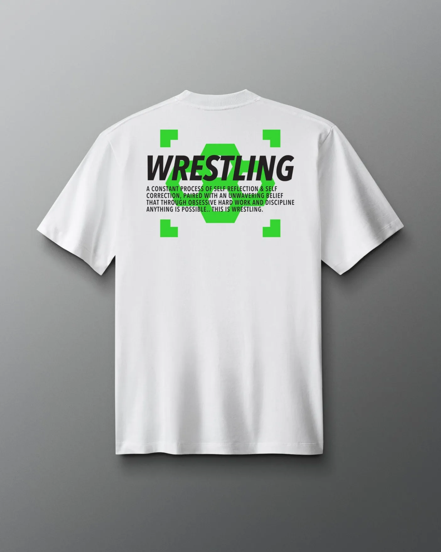 Neon Wrestling Hex Heavyweight T-Shirt