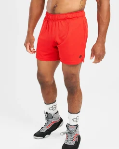 RUDIS 6" Mesh Shorts - Red
