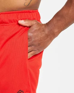 RUDIS 6" Mesh Shorts - Red