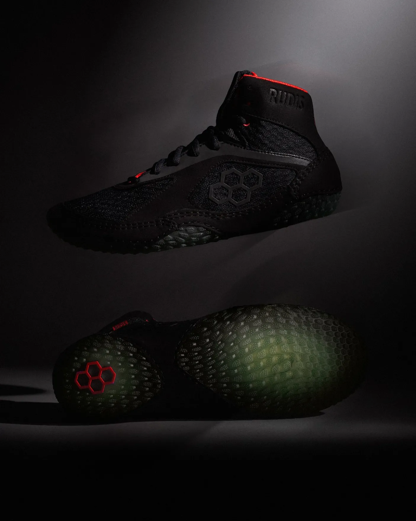 RUDIS Alpha 2.0 Adult Wrestling Shoes - Phantom Black