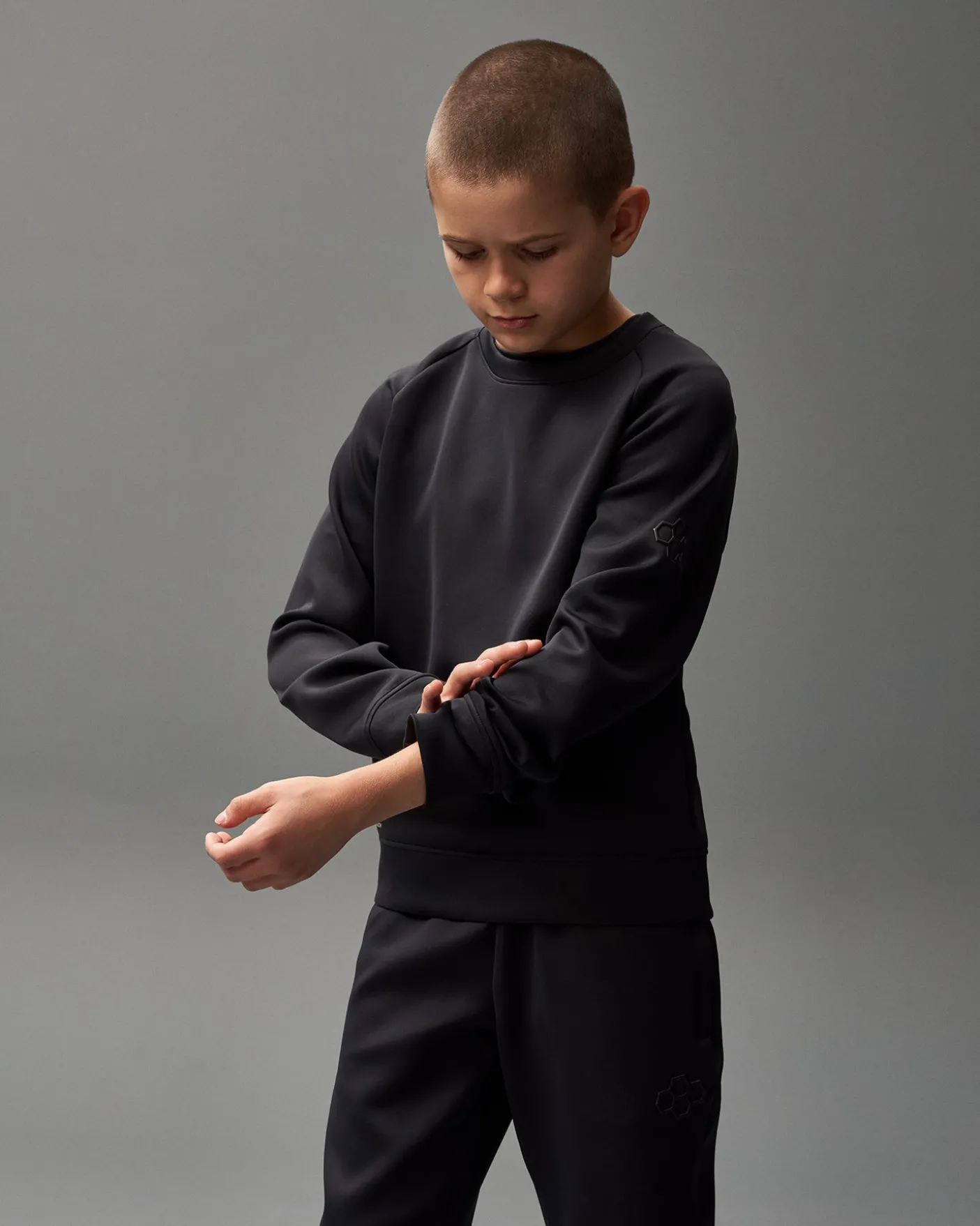 RUDIS COOL-FEEL Youth Crewneck - Black