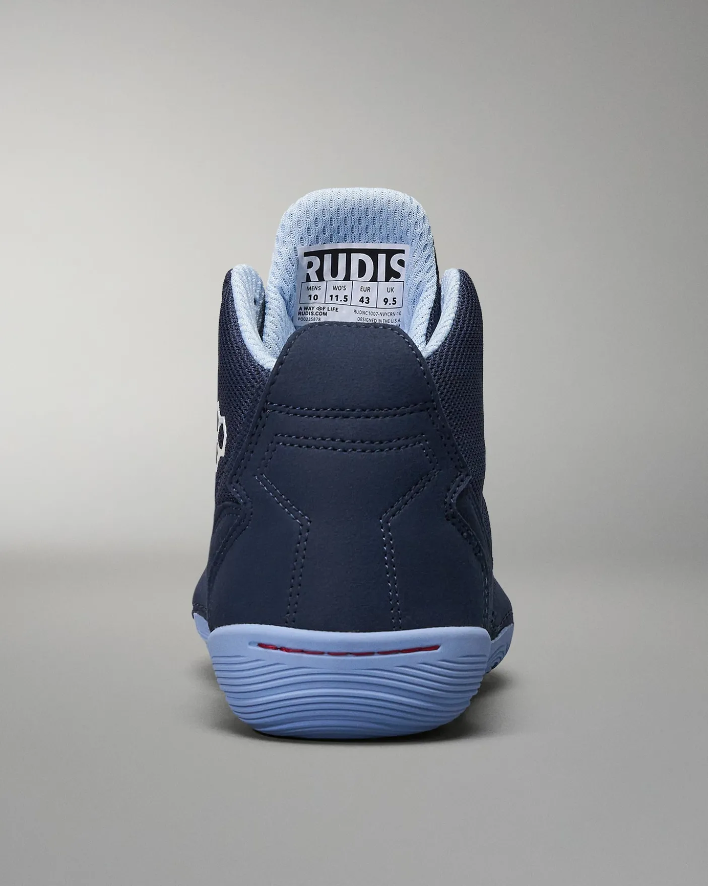RUDIS Courage Adult Wrestling Shoes - Navy Carolina