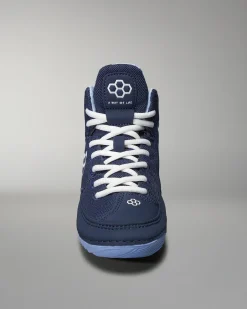 RUDIS Courage Youth Wrestling Shoes - Navy Carolina