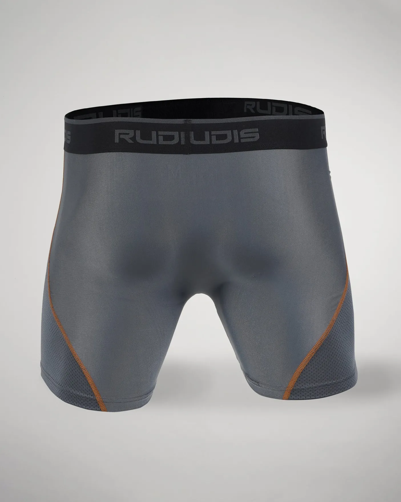 RUDIS Essential Gray/Orange Adult Boxer Brief