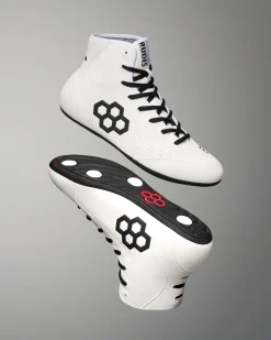 RUDIS International Adult Wrestling Shoes - White/Black