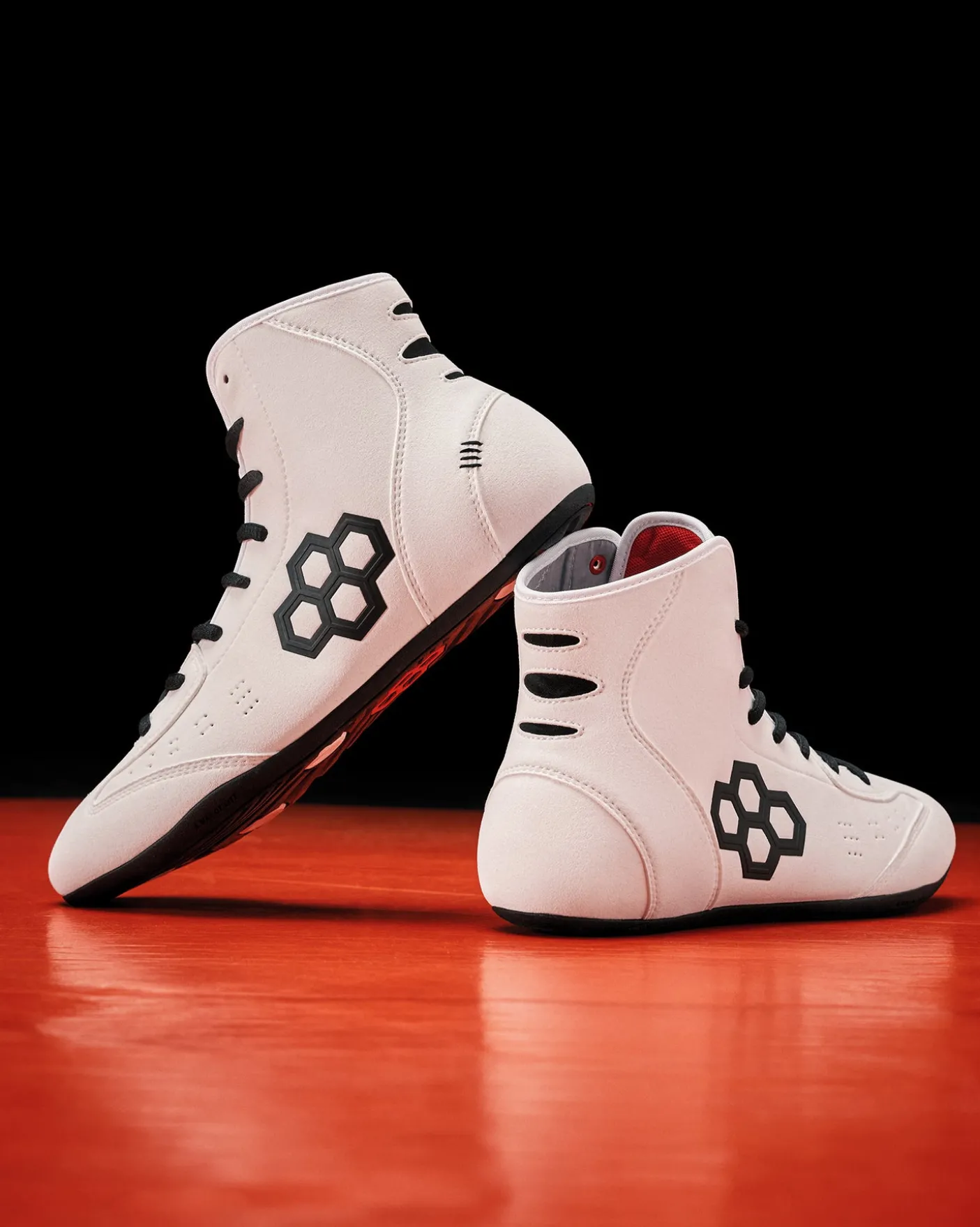 RUDIS International Adult Wrestling Shoes - White/Black