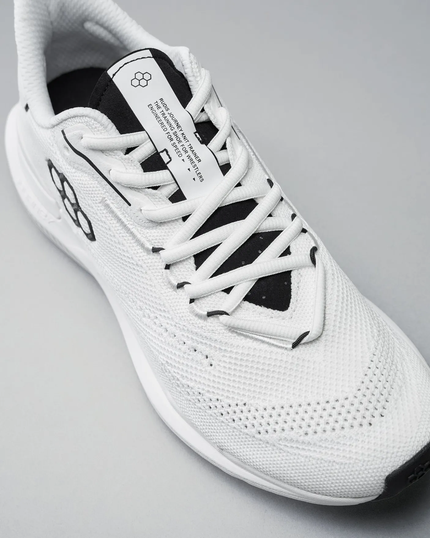 RUDIS Journey Knit Adult Training Shoes - White/Neon