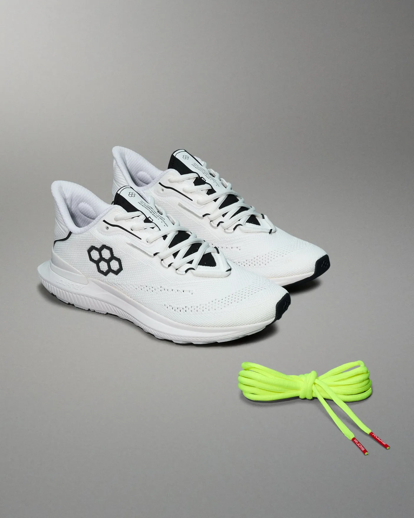 RUDIS Journey Knit Adult Training Shoes - White/Neon