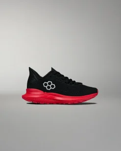 RUDIS Journey Knit Youth Training Shoes - Black/Red