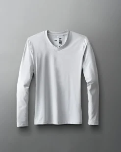 RUDIS Performance Women's V-Neck Long Sleeve - Lunar Gray