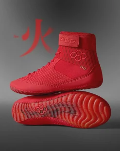 RUDIS Samurai Speed Adult Wrestling Shoes - Fire