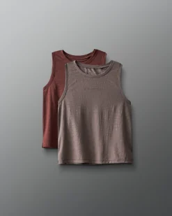 RUDIS Spirit Women's Textured Tank Top - 2 Color Bundle