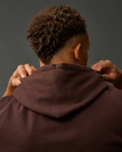 RUDIS Titan Heavyweight Fleece Hoodie - Ground Coffee