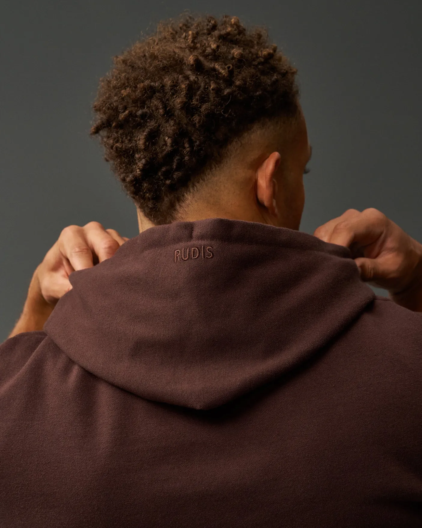 RUDIS Titan Heavyweight Fleece Hoodie - Ground Coffee