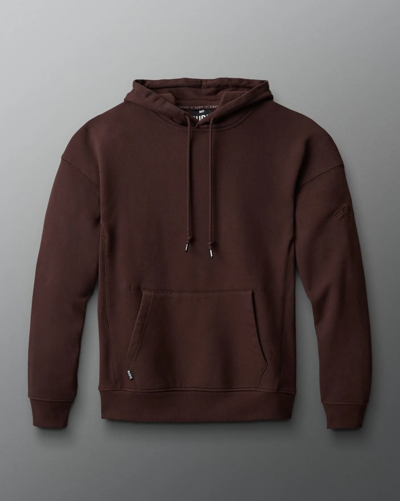 RUDIS Titan Heavyweight Fleece Hoodie - Ground Coffee