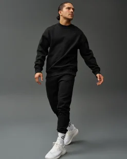RUDIS Titan Heavyweight Fleece Crewneck - Black