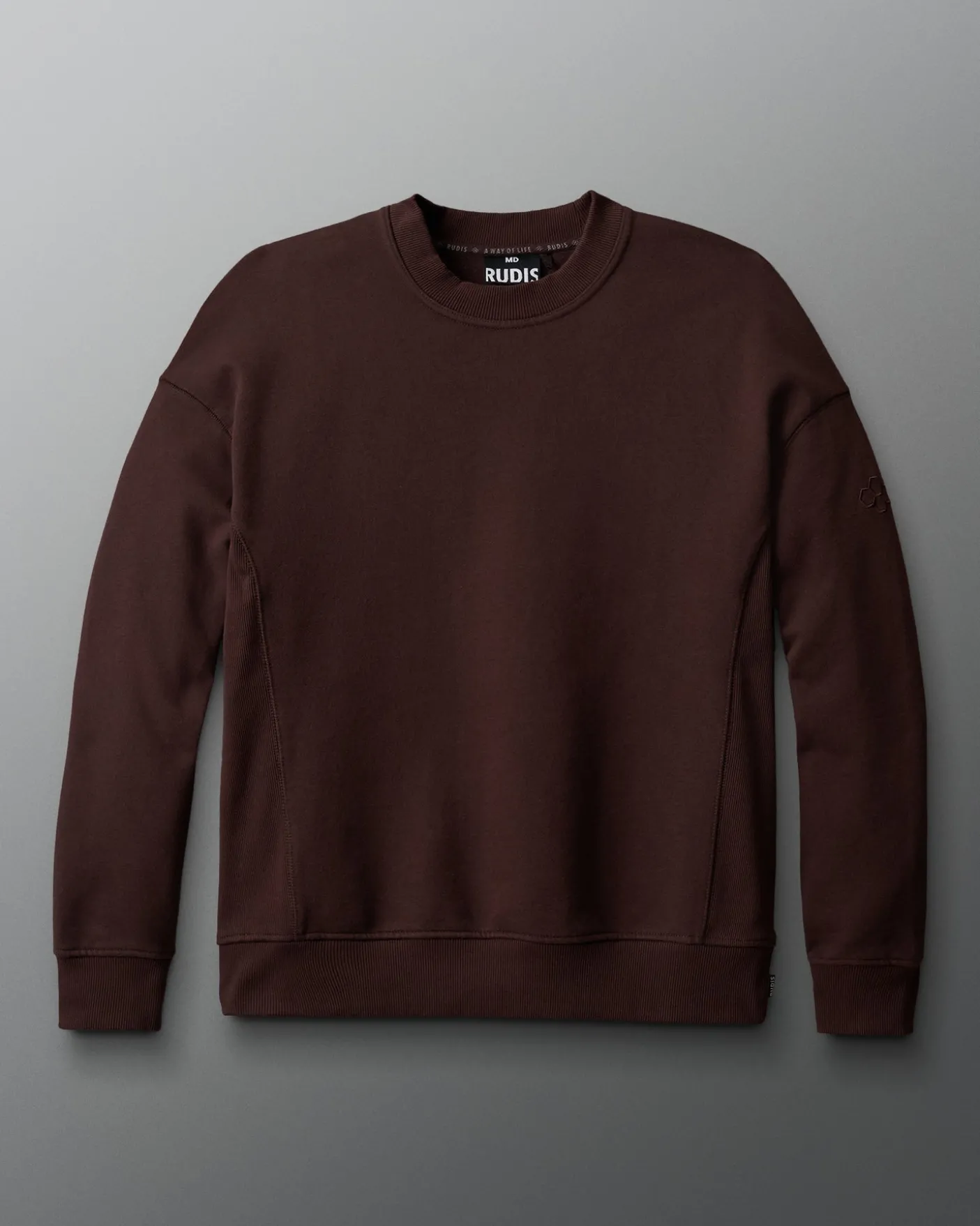 RUDIS Titan Heavyweight Fleece Crewneck - Ground Coffee