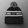 RUDIS Two Tone Pom Beanie - Black/White