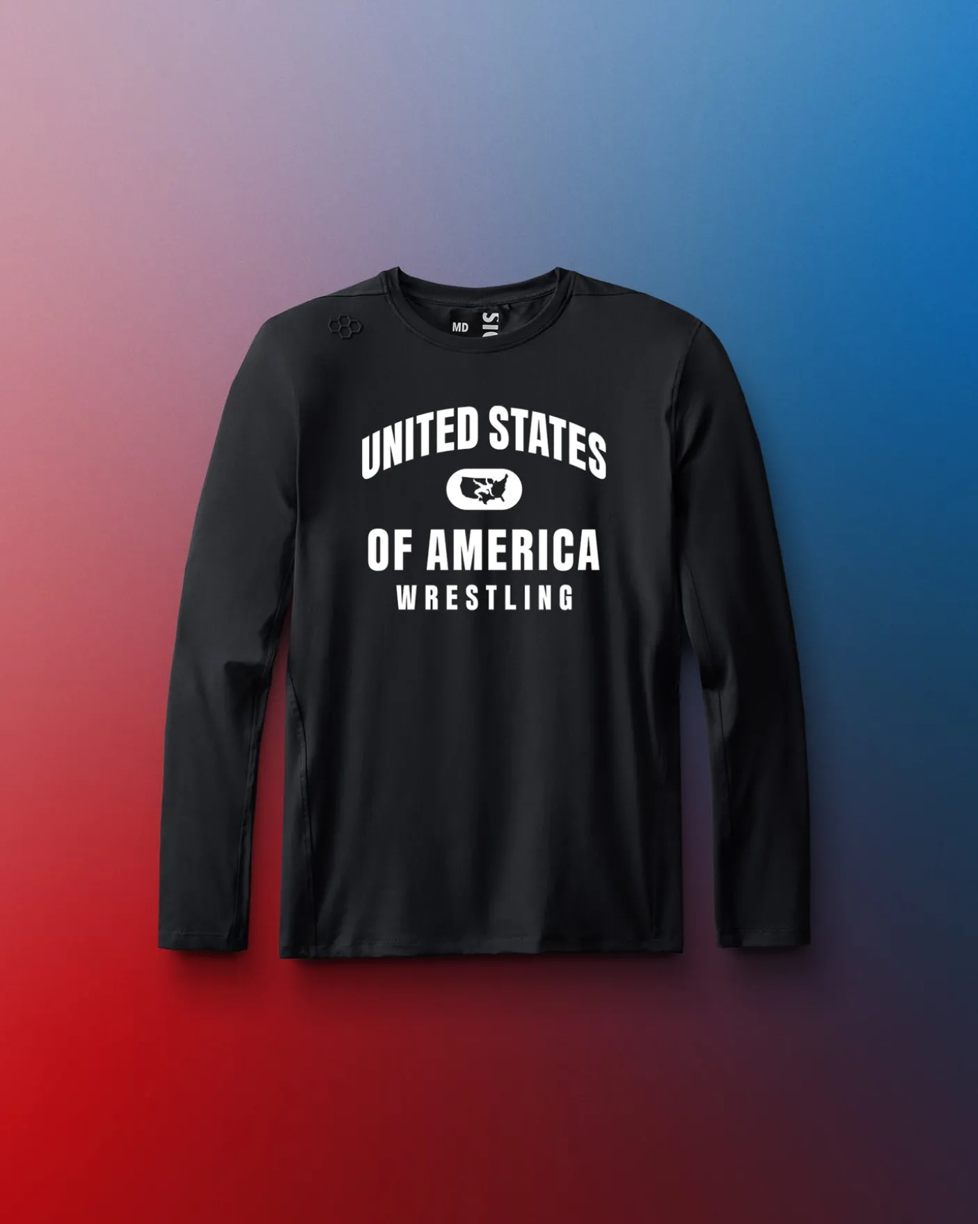 United States of America Wrestling Youth Performance Long Sleeve
