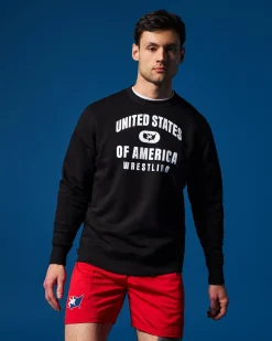 United States of America Wrestling Comfort Fleece Crewneck