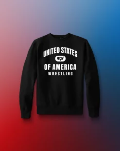 United States of America Wrestling Youth Comfort Fleece Crewneck