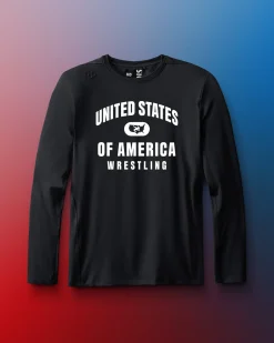 United States of America Wrestling Performance Long Sleeve