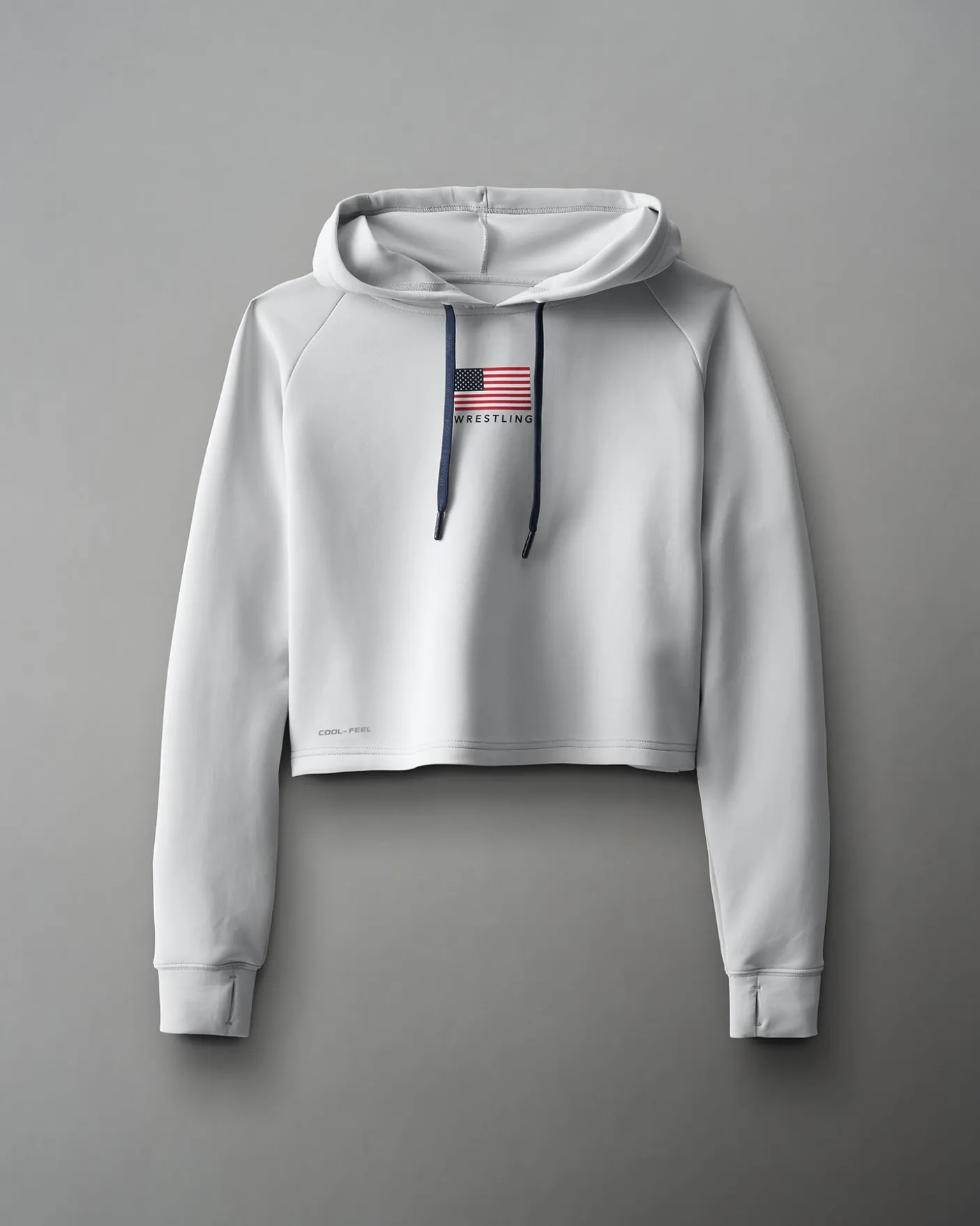 USA COOL-FEEL Women's Crop Hoodie