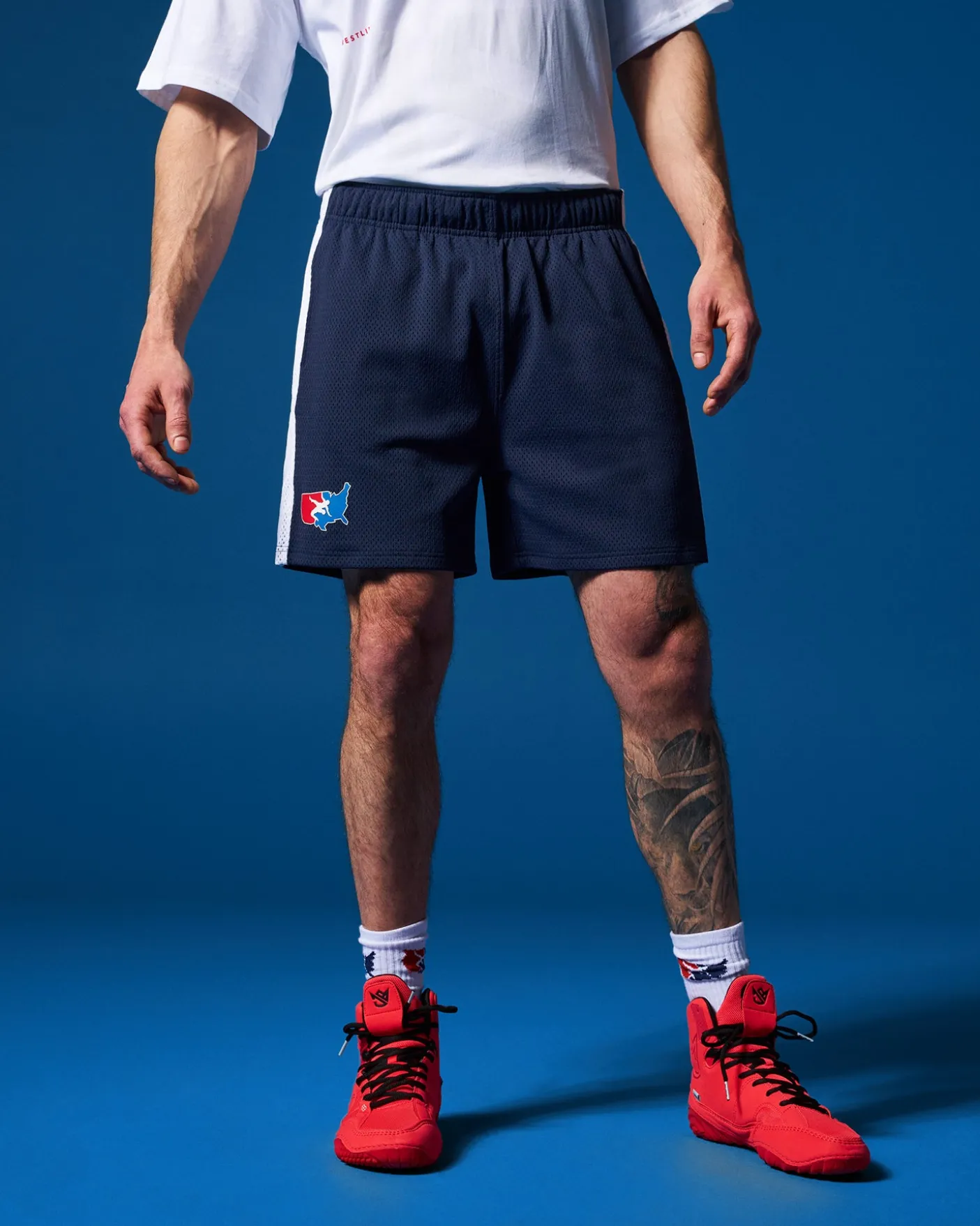 USA Wrestling 5" Premium Panel Mesh Shorts