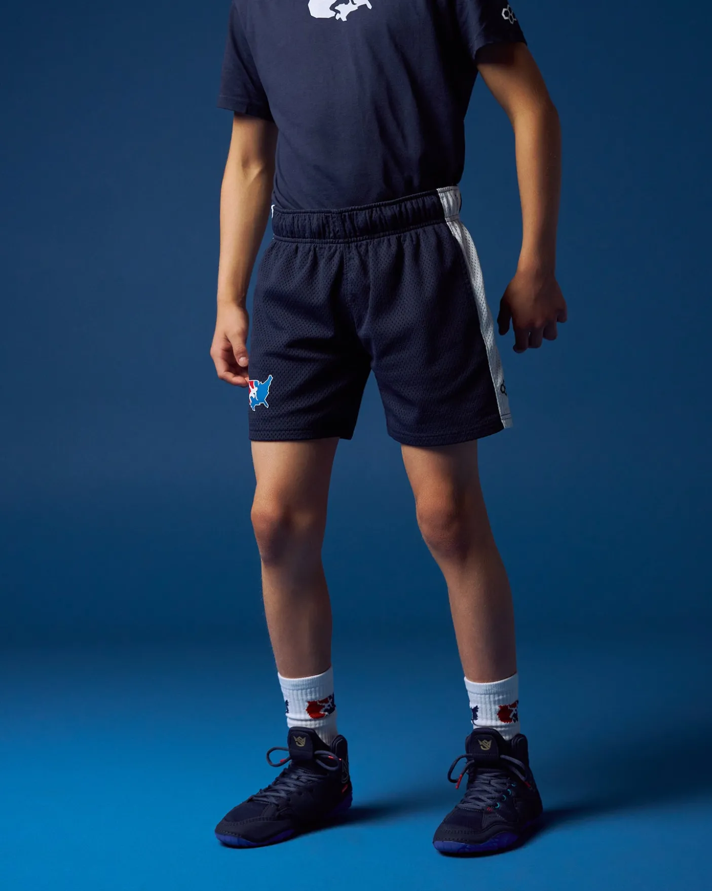 USA Wrestling 5" Premium Panel Youth Mesh Shorts