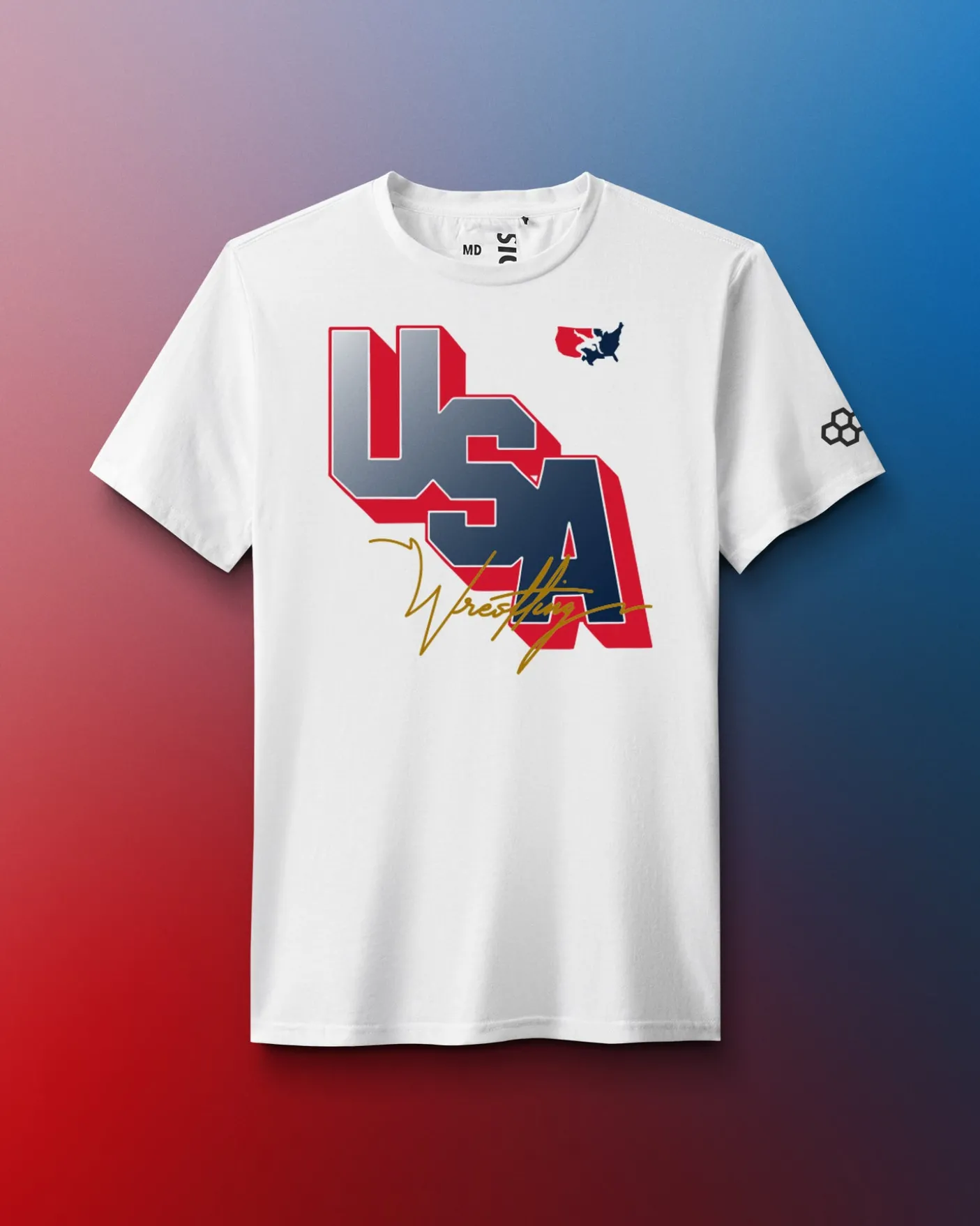 USA Wrestling Block Elite Super Soft T-Shirt
