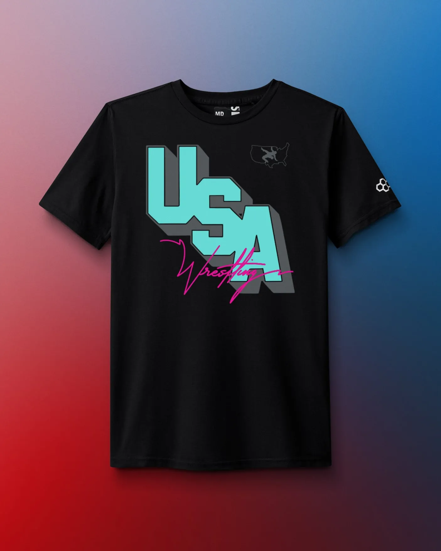 USA Wrestling Block Elite Super Soft T-Shirt