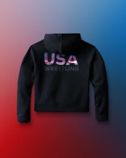USA Wrestling Boxy Tech Fleece Girl's Hoodie