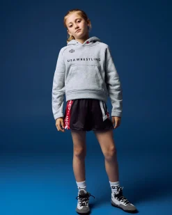 USA Wrestling Boxy Tech Fleece Girl's Hoodie