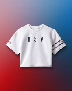 USA Wrestling Chronicle Women's Elite Crop T-Shirt